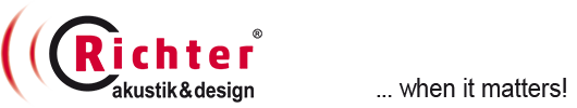 Logo: Richter Akustik & Design - when it matters!